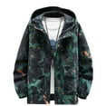 thumbnail image 1 of Birdeem Man Camouflage Gradation Pockets Zipper Hooded Coat, 1 of 3