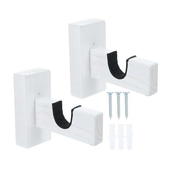 WRISTBIQUE Wall Mounted Bat Holder Stand for Home, 1 Pair, Compact 4.3x3.5x1.8in Baseball Bat Storage