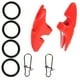 thumbnail image 5 of Cubierta para cabeza de señuelo de camarón, pesas de caída, plomo para cebo con hebillas para accesorios de pesca, 20g/0,7 oz, 5 of 14