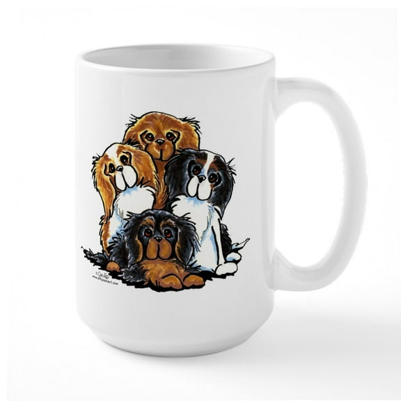CafePress - CKCS 2Nd Generation Large Mug - 15 oz Ceramic Large White Novelty Mug