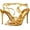 Bold Gold, variant on Women's Sareena Heeled Sandal Bold Gold 8M