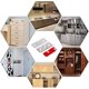 thumbnail image 4 of Cerradura de puerta magnética Cerradura de imán fino de acero inoxidable Hardware de imán de gabinete 2 piezas, 11 Feliz Sencillez, 4 of 4