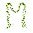 thumbnail image 2 of 2PC Valentine's Day Fake Rose Garland, 7.5Ft Artificial Vines Flowers Hanging Rose Vine for Table Wedding Backdrop Arch Wall Party Mantle Festival Decor (Yellow), 2 of 7