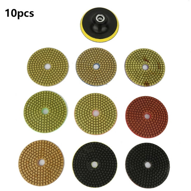Jeu de Meule, 10pcs Disque de Meulage Diamant Rond Jeu Disque Diamant Performance Solide