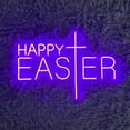 thumbnail image 2 of Glowneon Happy Easter Neon Sign, Holiday Decor, 2 of 4