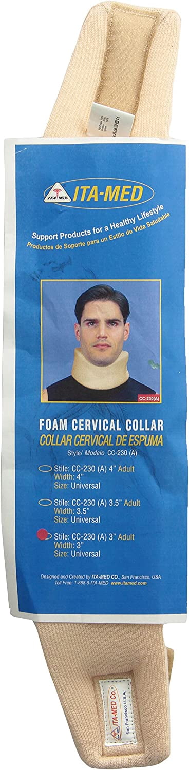 ITA-MED Soft Foam Cervical Collar, Neck Brace: CC-230(A) 3"