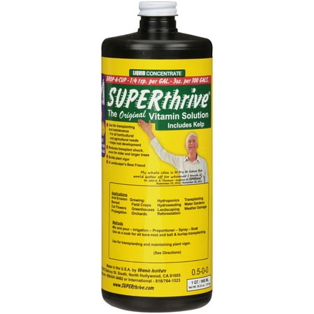 Superthrive Orig Vitamin Solution, 1 Quart (Best Hydroponic Medium For Weed)