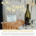 thumbnail image 2 of Homoyoyo Happy New Year Golden Banner with Glitter Stars for Holiday Party Decor, 2 of 8