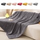 thumbnail image 1 of mfyjkho Manta de algodón de punto, ligera y transpirable, ideal para todas las estaciones, ideal para el verano, ideal para sofá o cama, 130 x 170 cm, 1 unidad., 1 of 7