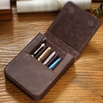 thumbnail image 1 of Pack de Rangement pour Stylos Tiroir en Cuir Stylo Stylet Fait Main, 1 of 6