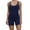 Navy, variant on Women Shorts Jumpsuit Sexy Sleeveless Sling Solid Color Seamless One Piece Yoga Romper Spaghetti Strap Tank Bodycon Gym Bodysuit Backless Butt Lifter Shapewear