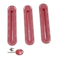 thumbnail image 1 of 3Pcs Surfboard Palmes Boîte Tri Palmes Boîte de Remplacement Stand up Paddleboard avec des Clés avec 3 Vis pour Paddleboard Bateau de Surf Canot Gonflable Rouge, 1 of 9