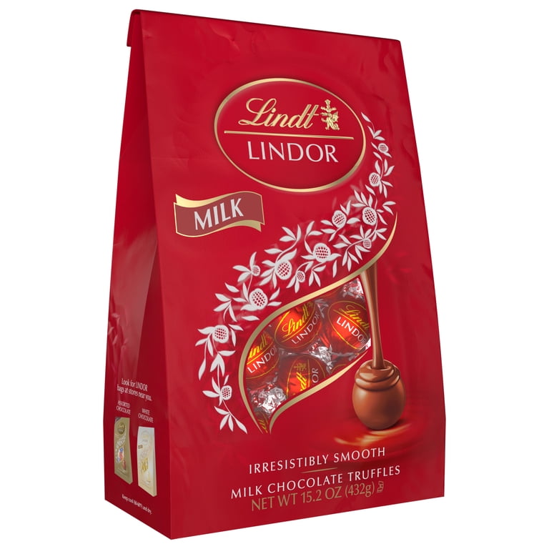 Lindt, Milk Chocolate Truffles, 15.2 oz. Bag, Smooth Melting