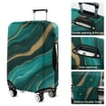 thumbnail image 5 of Teal Gold Marble Wave Dot Pattern Luggage Cover Fashion Suitcase Cover Baggage Covers Fit 25-28 Inch Luggage (Go Travel), 5 of 5