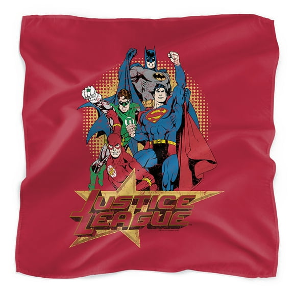 Justice League Raise Your Fist Bandana (21 in x 21 in)