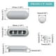 thumbnail image 3 of 12 Pack Universal Toilet Seat Bumpers for Round/Oval Seats, Anti-Slip Stabilizers, Noise Reducing Plugs, Durable Plastic Buffers, 3 of 5