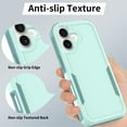 thumbnail image 5 of ELEHOLD Case for iPhone 17, Shockproof Dual Layer Case Hybrid Cover, Non-Slip Grip,Mint, 5 of 6