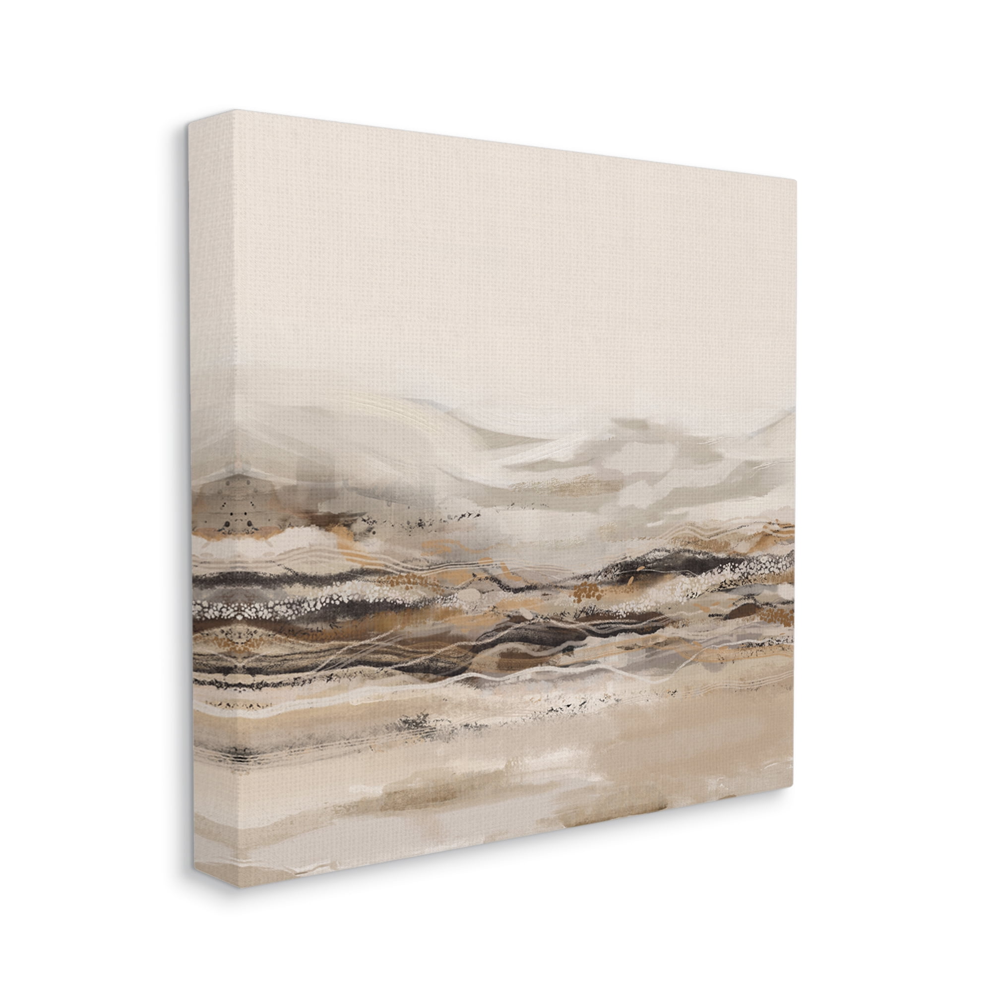 Stupell Industries Abstract Mountains Landscape Nature Painting Gallery Wrapped Canvas Print Wall Art, 24 x 24
