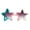Green Pink White, variant on Star Shape Sunglasses Glittery Fun Festive Party Shades UV400 Green Pink White