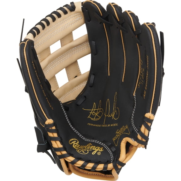 Rawlings Sure Catch Fernando Tatis Jr Baseball Glove | 11-Inch | Black/Camel | Pro-H Web