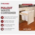 thumbnail image 2 of Rev-A-Shelf Top Mount Double Pullout Under Cabinet Trash Can, 35 Qt, 4WCTM-21DM2-162, 2 of 11