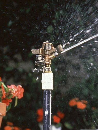 Rain Bird 25PJDAC Brass Impact Sprinkler, Adjustable 20° - 360° Pattern, 20 - 41' Spray Distance