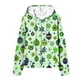 thumbnail image 4 of Puntoco Chaqueta Con Capucha Y Manga Larga Con Cremallera Y Estampado Navideño Informal Para Mujer, 4 of 6