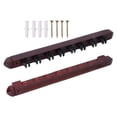 thumbnail image 3 of koolsoo Billiard Pool Cue Rack Wood Wall Mount for Billiards Clubs Game Room Players Dark Red, 3 of 9