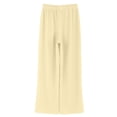 thumbnail image 6 of Girls Wide Leg Sweatpants Textured Cotton Joggers High Waist Loose Pockets Soft Casual Sport Pants Baggy Causal Open Bottom, 6 of 9