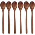thumbnail image 1 of Cuchara de madera de estilo japonés para sopa, cocina, cucharas largas de madera Natural con mango, juego de vajilla de arroz, cucharón, utensilio de cocina, herramienta para servir, mezclar, 6 uds. ShuxiuWang 8390612429309, 1 of 1