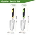 thumbnail image 2 of Uxcell 12pcs Garden Hand Shovel 11.81 x 2.95" Aluminum Transplanting Trowel Garden Tools, Yellow & Green, 2 of 7