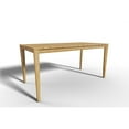 thumbnail image 2 of Curated Maison Cateline 63" Teak Outdoor Dining Table with Umbrella Hole Natural, 2 of 4