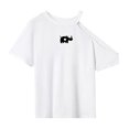 thumbnail image 1 of Camiseta para mujer, camiseta básica, camiseta activewear de mujer con cuello redondo para viajar S, 1 of 7