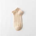 thumbnail image 4 of Women Ankle Socks Simple: 6 Pairs Solid Color Frilly Short Socks Summer Socks, 4 of 10