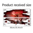 thumbnail image 2 of SZTXJ Scary Halloween Floor 11.8"35.4" Wall Stickers 3D Ghost Floor Decals Art Decorations, Red Moon Spiderweb Zombie Wall Floor Stickers Ghost Hands, 2 of 5