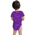 thumbnail image 6 of Rocae Purple Glitter for Baby Climbing Clothes Soft Baby Romper for Active Infants Comfortable and Breathable Crawling Jumpsuit Unisex Baby Outfit, 6 of 8