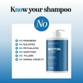 thumbnail image 4 of Rosemary and Biotin Shampoo for Thinning Hair - Vegan Volumizing Shampoo for Fine Hair with B Vitamins Argan Oil & Tea Tree Essential Oil - Paraben Silicone and Sulfate Free Vegan Formula (32 Fl Oz), 4 of 5