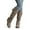 KHAKI, variant on DREAM PAIRS Women's Knee High Low Hidden Wedge Boots