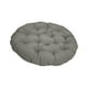 thumbnail image 2 of Cojín acolchado para silla colgante, tapete para silla de jardín, elegante y multiusos, diámetro de 50 cm, para sofá, patio al aire libre. Gris oscuro, 2 of 8