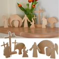 thumbnail image 1 of Decoraciones de Pascua QUANZHOUTIANDI adorno de madera escena de resurrección de Jesús, 1 of 1
