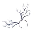 thumbnail image 2 of Black Plastic Resin Hair Ring with Branches One Size Fits Most for Party Decoration and Photo Props, 2 of 4