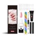 thumbnail image 1 of Fiudx Ofertas del día Juego de armaduras extendidas de cristal, 3 colores, 15 g, solución limpiadora adhesiva para extensiones de cristal, 60 ml, 1 of 7