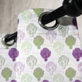 thumbnail image 3 of Ambesonne Artichoke Grommet Curtain, Sketch Style Food, 50" x 72", Lime Green and Purple, 3 of 6