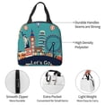 thumbnail image 4 of Easygdp Let's go Travel Bolsa Térmica Premium - Tela Oxford Impermeable, Gran Capacidad, Bolsillo Frontal, Unisex para Trabajo, Escuela, Actividades al Aire Libre y Picnics, 4 of 8