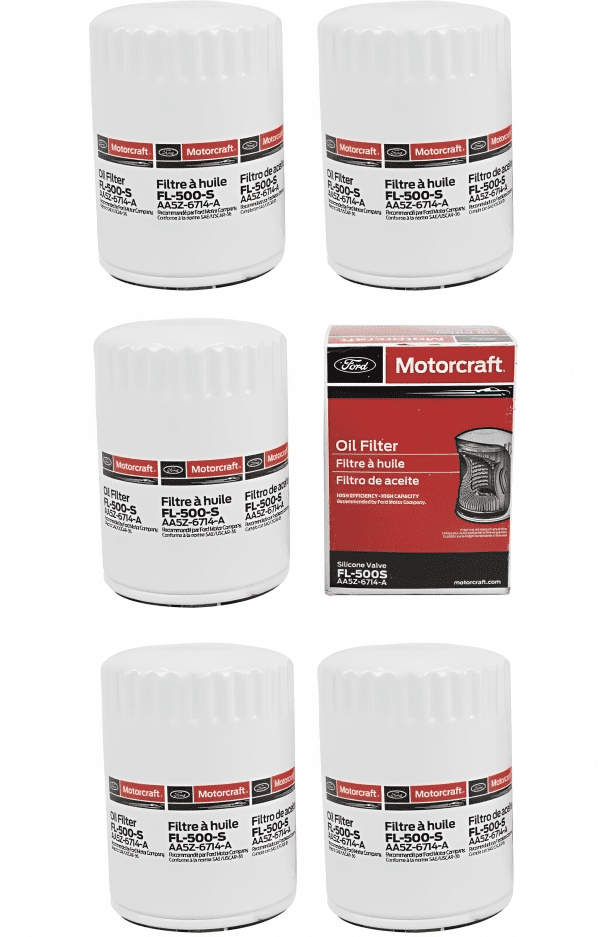 5 Engine Oil Filters OEM FORD Motorcraft FL500S Buick Cady Chevy Jeep