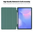 thumbnail image 6 of Case for Samsung Galaxy Tab S10 FE Plus 13.1" 2025, Folding Folio Ultra-Thin Smart PU Leather Tri-Fold Stand Stand Case Cover with Stylus Holder for Samsung Galaxy Tab S10 FE Plus 13.1" 2025,Darkgreen, 6 of 8