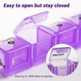 thumbnail image 4 of 2-Pack 7 Day Pill Organizer for Travel, Weekly Pill Boxes and Organizer, 14 Day XL Medication Organizer Dispenser for Fish Oils, 4 of 6