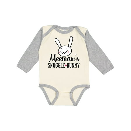 

Inktastic Meemaw Easter Bunny Gift Gift Baby Boy or Baby Girl Long Sleeve Bodysuit