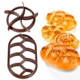 thumbnail image 2 of YUNXNK Prensa de pan Cortador de repostería Molde para rollos Molde para galletas Cortadores de sellos Galletas Moldes para sellos de pasteles caseros Kaiser, 2 of 3