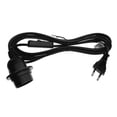 thumbnail image 1 of Porte-lampes avec Bague Filetée et Cordon d'Alimentation avec Interrupteur Blanc, 1 of 5